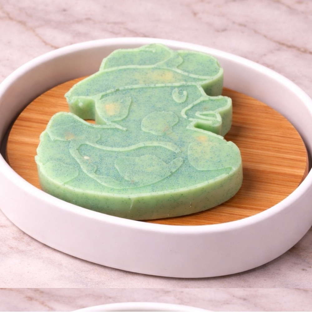 Coconut lime soap duck 3x3in 8oz handmade shea butter based